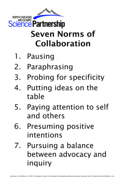 7 Norms of Collaboration