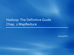 Definitive Hadoop Chap. 2 MapReduce
