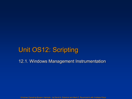 Unit OS 12: Scripting