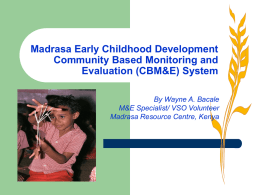Madrasa Early Childhood Development Community Based
