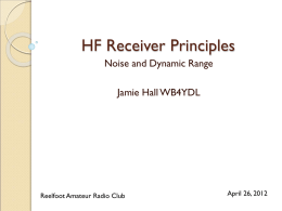 HF Receiver Principles