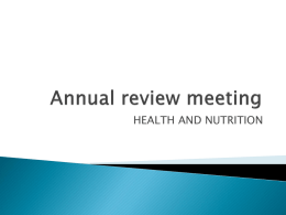 Annual review meeting - Karamoja Health Data Center