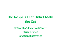 The Gospels That Didn’t Make the Cut