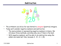 Addition and Multiplication - Parallel Programming Laboratory