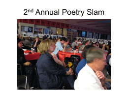 2nd Annual Poetry Slam - Montgomery Blair High School