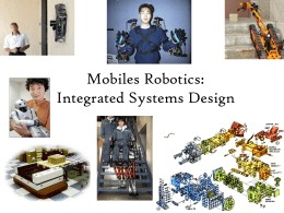 Robotics: Integrated Systems Design Mechanics, Electronics