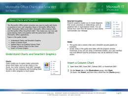 Microsoft Office Charts and SmartArt Graphics Get Started