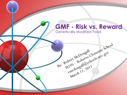 GMF - Risk vs. Reward