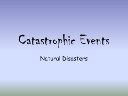 Catastrophic Events - Gregory