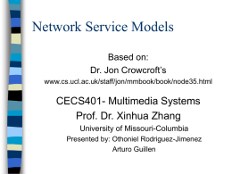 Network Service Models: Introduction