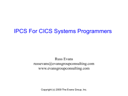 IPCS For CICS Systems Programmers