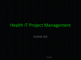 Health IT Project Management