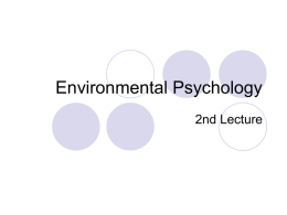 Environmental Psychology - Home