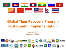 GTRP Implementation - Global Tiger Initiative