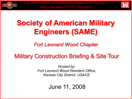 CEHC Phase II - SAME - Fort Leonard Wood Chapter