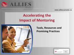 Accelerating the Impact of Mentoring