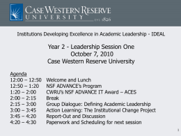 Main Title - Case Western Reserve University