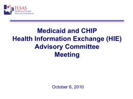 Leadership Briefing Outline - Health and Human Services