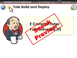 Yale Build and Deploy
