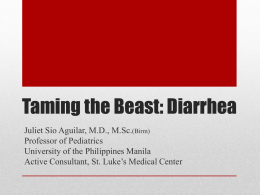 Taming the Beast: Diarrhea