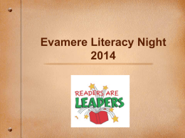 Evamere Literacy Night 2008 - Hudson City Schools / Homepage