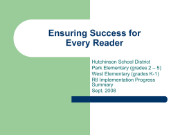 Ensuring Success for Every Reader