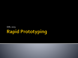 Rapid Prototyping - University of Florida