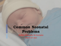 Common neonatal problems