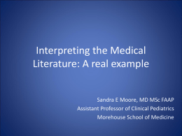 How to Interpret the Medical Literature