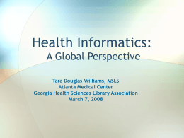Health Informatics Presentation