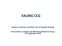EALING CCG - Ealing Council Homepage