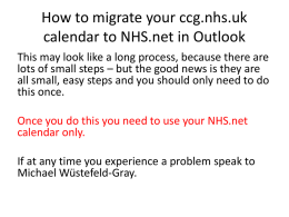 How to Add NHS.net to Outlook