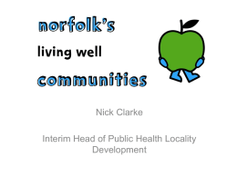 Norfolk’s Living Well Healthy Communities