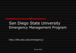 Campus Emergency Management Overview