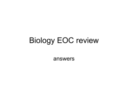 Biology EOC review