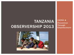 Tanzania Observership 2011 - Queen's School of Medicine