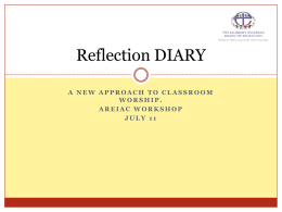 Reflection DIARY - Diocese of Salisbury
