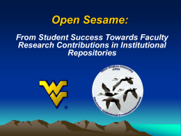 WVU Electronic Institutional Repository