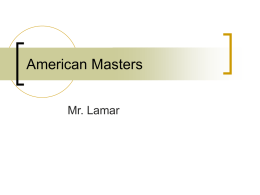 American Masters - John A. Rowland High School