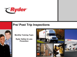 Pre/ Post Trip Inspections