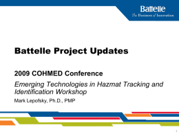 Battelle Project Updates