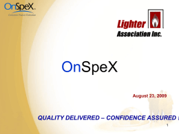OnSpeX - Lighter Association