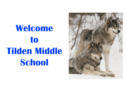 Welcome to Tilden Middle School