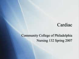 Cardiac - Community College of Philadelphia