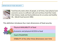 Food and Nutrition Communication Strategy and Plan of Action