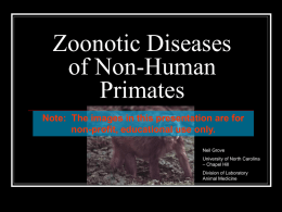Zoonotic Diseases of Non