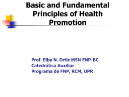 Health Promotion and Disease Prevention Role of FNP