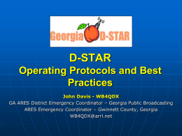 D-STAR Operation and Programming