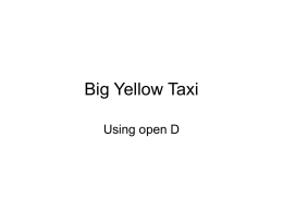 Big Yellow Taxi - Frank Markovich