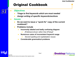 Missing Cookbook 2.1 Keywords
